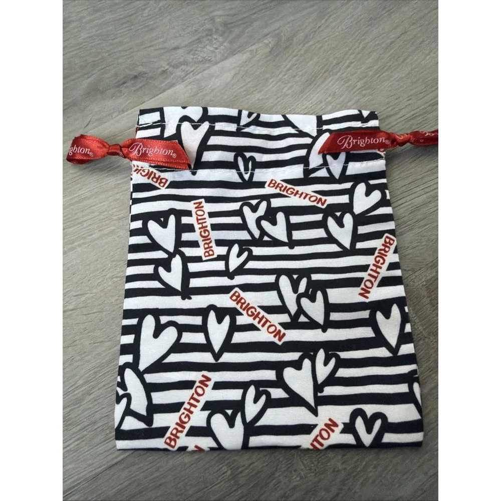 Set Of 2 Brighton Jewelry‎ Fabric Cloth Drawstring Pouches Gift Dust Bags EMPTY
